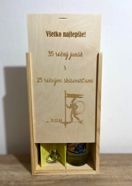 Darčekový drevený box s vlastnou personalizáciou