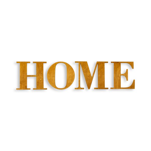 Nápis HOME do interiéru – pínia